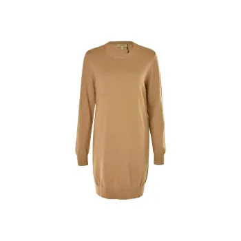 Burberry Long Sleeved Dresses Women's Khaki