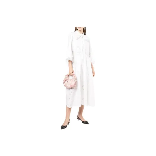 Self-portrait Long-Sleeved Dresses Women's White