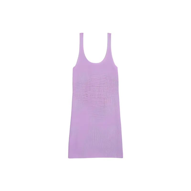 CK/Calvin Klein JENNIE Series Slip Dresses Women's Light Tendril Purple-0