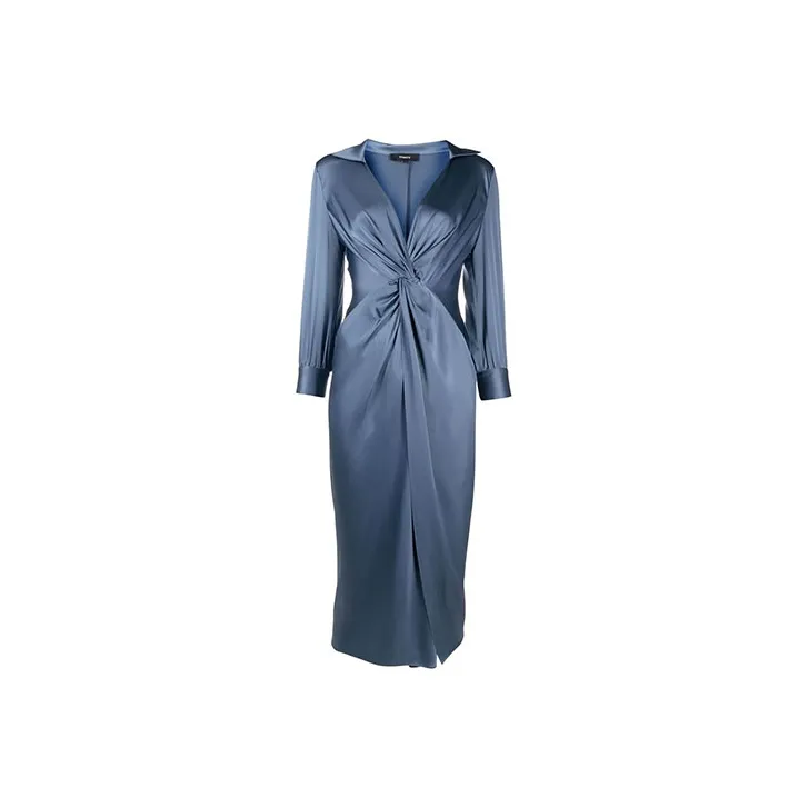THEORY Long-Sleeved Dresses Women's Blue-0