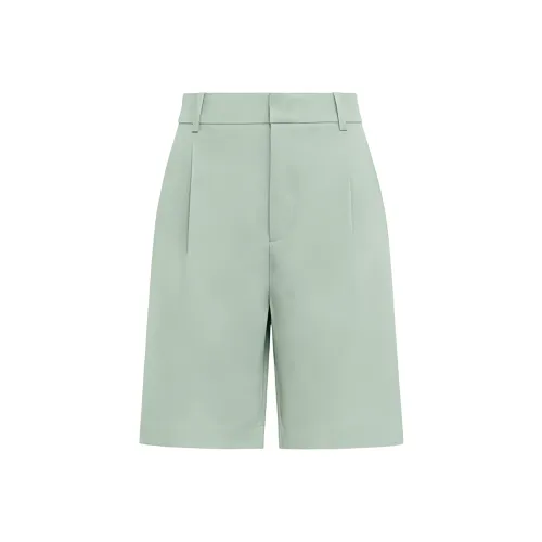 MEIYANG Casual Shorts Women's Stone Green