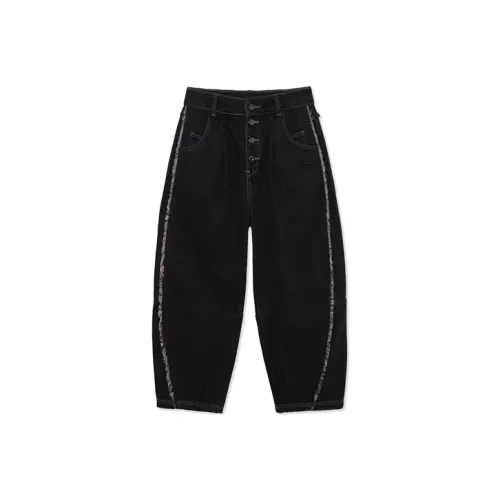 LiNing Sports Basketball Collection Jeans Women's Black