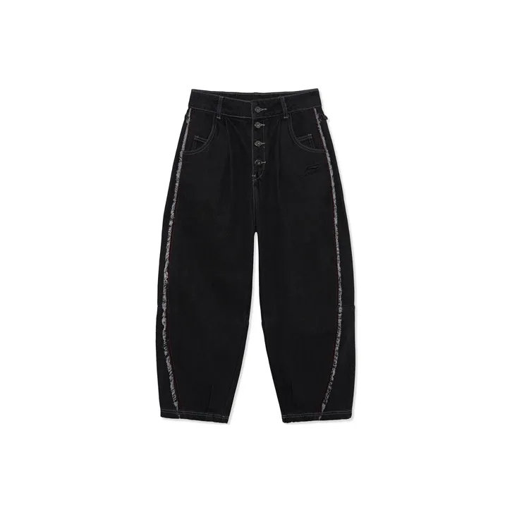 LiNing Sports Basketball Collection Jeans Women's Black-0