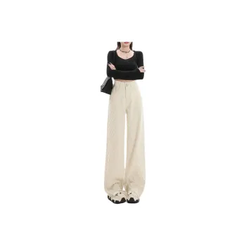 Weixi Jeans Women's Beige Apricot