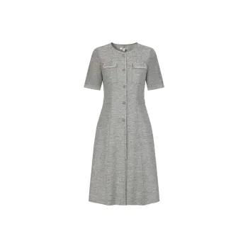 JZ. ANNAKRO Short Sleeved Dress Women's Medium Gray