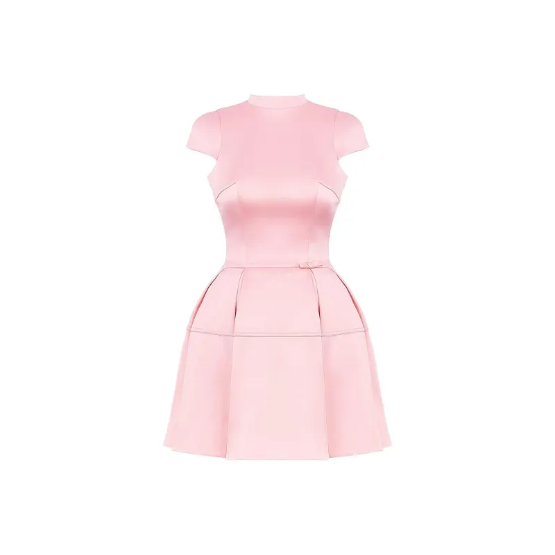 HOUSE OF CB Saida Short Sleeved Dress Women's PINK/Pink-6