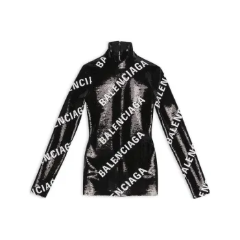 Balenciaga Long-Sleeved Dresses Women's Black