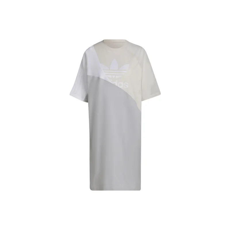 Adidas Originals ADICOLOR Short Sleeved Dresses Women's Yellow White-0