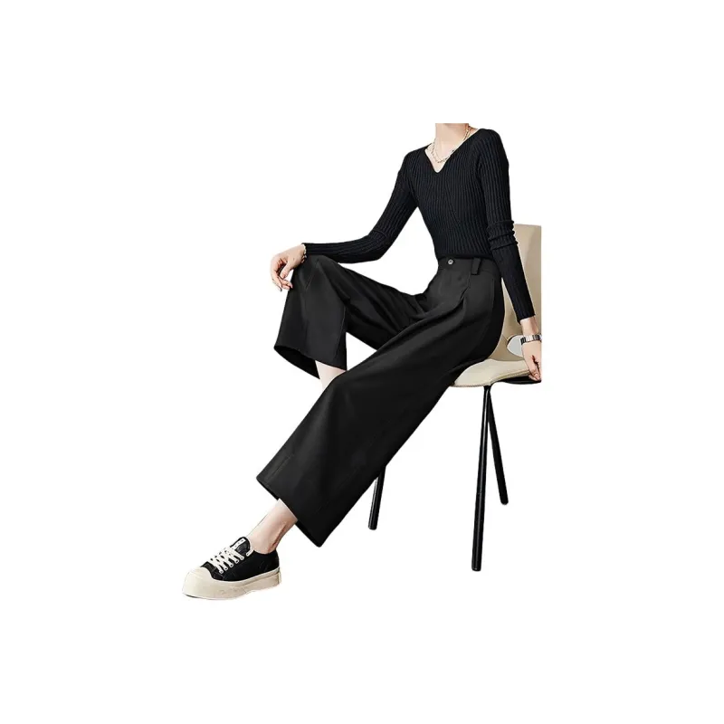 Late White Casual Pants Women's Dark Brown-4