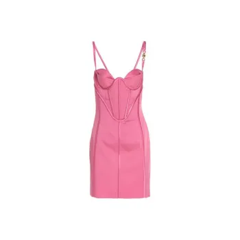VERSACE FW22 Sleeveless Dress Women's Pink