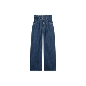 ZARA Trf Jeans Women's Deep Indigo Cyan