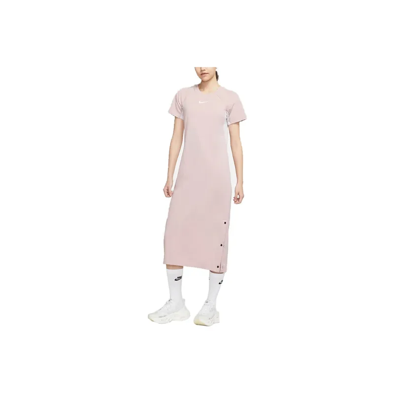 Nike Short Sleeved Dress Women's Pink-0