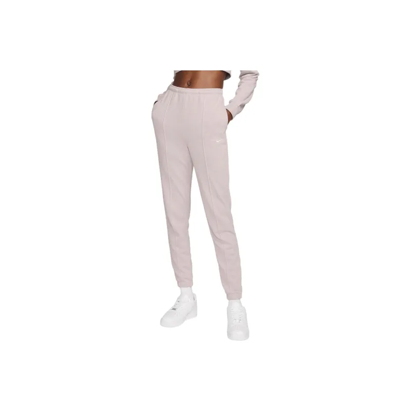 Nike Sportswear Chill Terry Knitted Sports Pants Women's White Gold Purple-0
