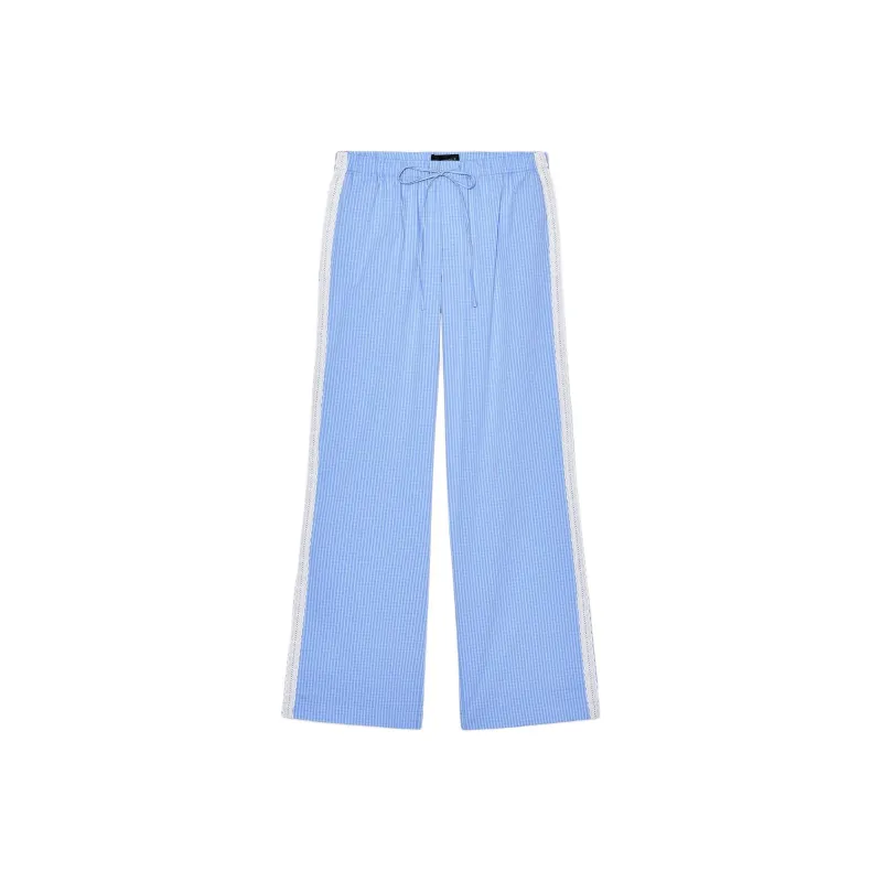 ZARA Casual Pants Women's Blue/White-0