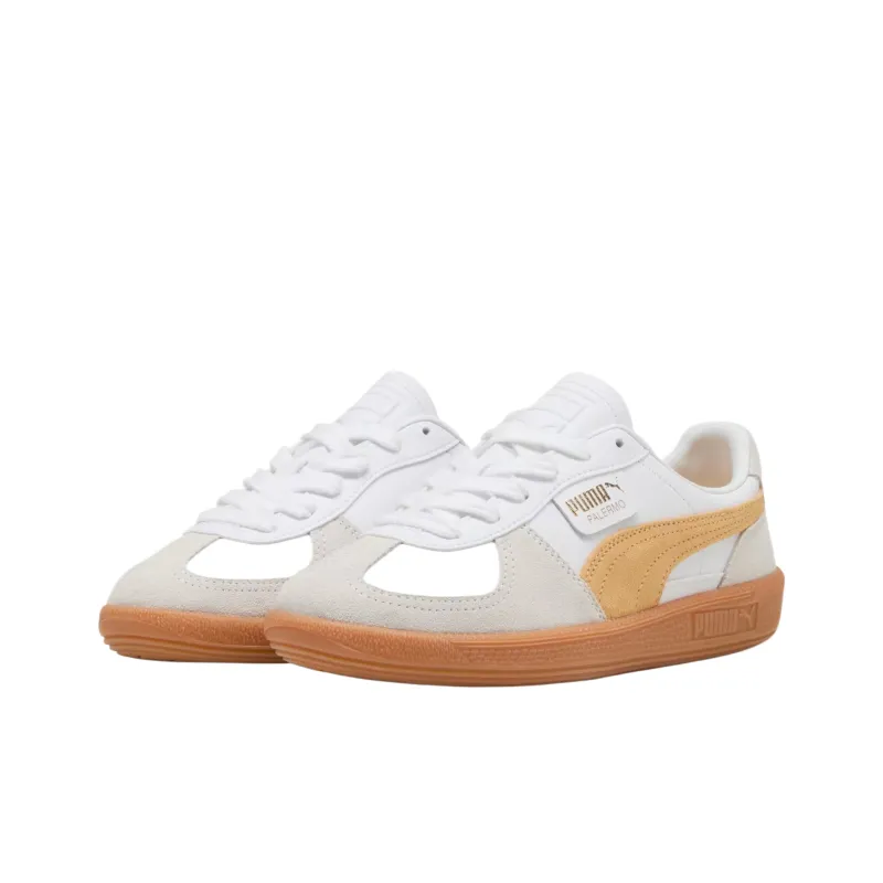 PUMA Palermo Training Shoes Unisex Low Top Gray, Yellow-2