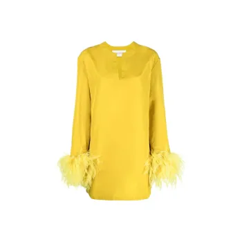 Valentino Long-Sleeved Dresses Women's Yellow