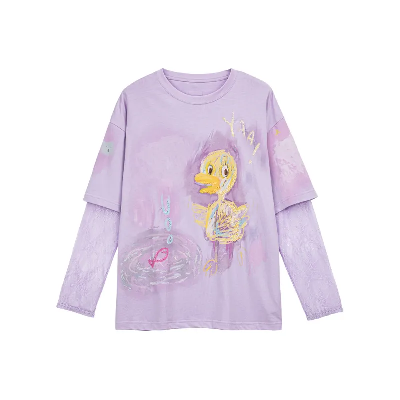 UOOYAA T Shirts Women's Purple-0