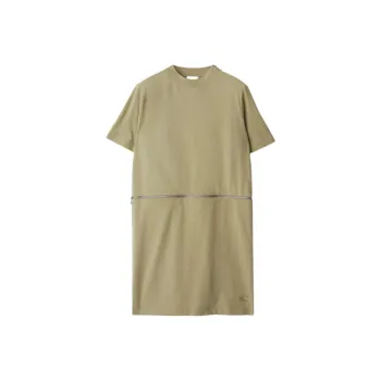 Burberry Logo embroidered Cotton Dress