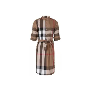 Burberry Short Sleeved Dress Women's Archive Beige