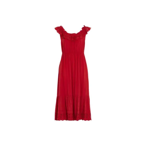 COACH Sleeveless Dresses Women's Red