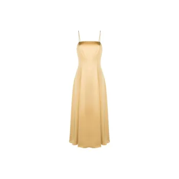 THEORY Slip Dresses Women's Sunset Yellow