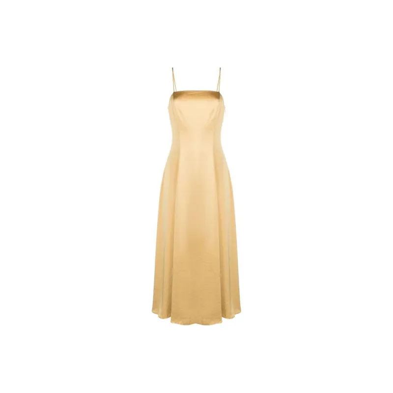 THEORY Slip Dresses Women's Sunset Yellow-0