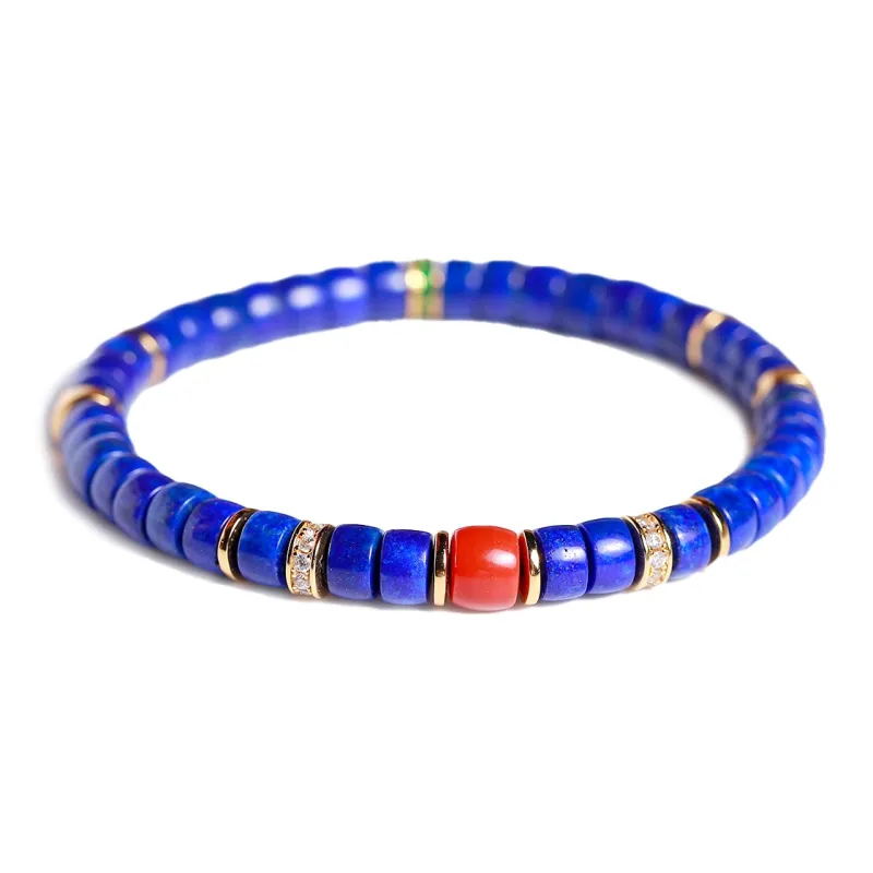LIYUNMUXUE Lapis Lazuli Bracelets Unisex-0
