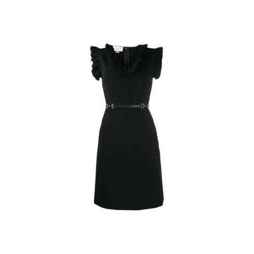GUCCI Sleeveless Dresses Women's Black