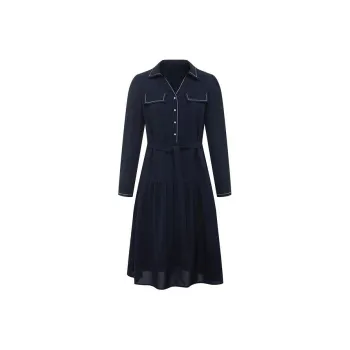 JZ. ANNAKRO Long Sleeved Dress Women's Dark Blue
