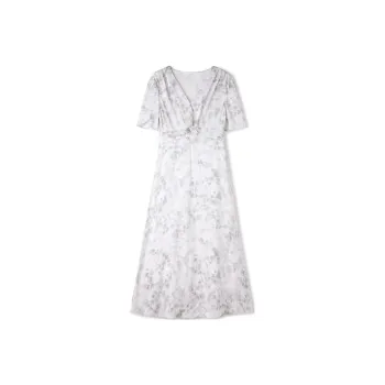 TKY SHOP Short Sleeved Dresses Women's Hyacinth Purple