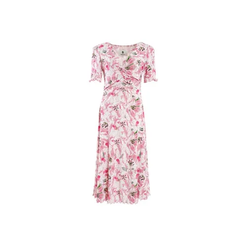 BESIONIA SS24 Short Sleeved Dresses Women's Pink