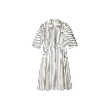 PSALTER Short Sleeved Dress Women's Deep Sea Blue