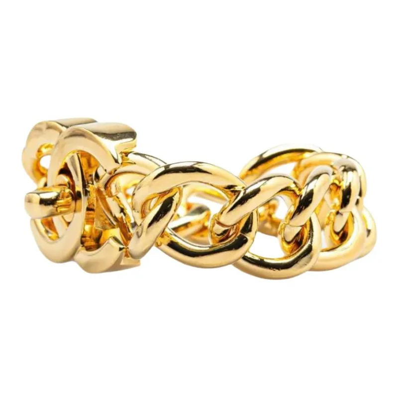 CHANEL 1996 Plated Cc Turn Lock Bracelet Costume Bracelet-1