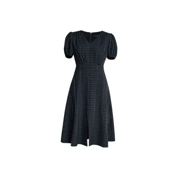 ROEYSHOUSE Short Sleeved Dress Women's Black