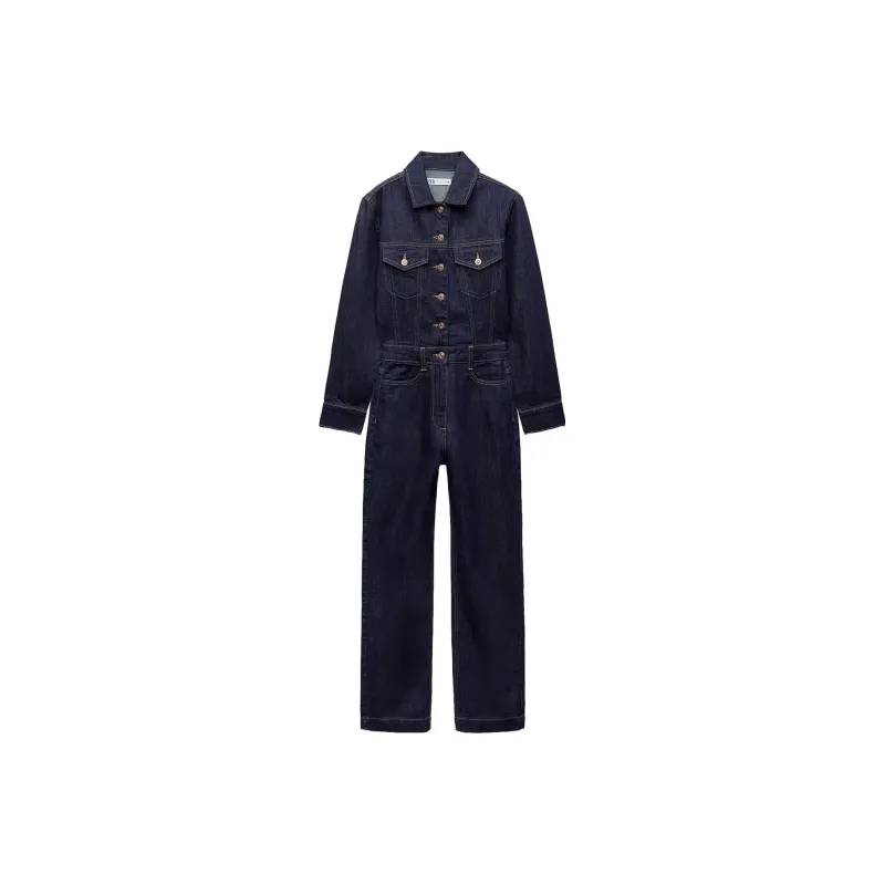 ZARA Jumpsuits Women's Blue-0