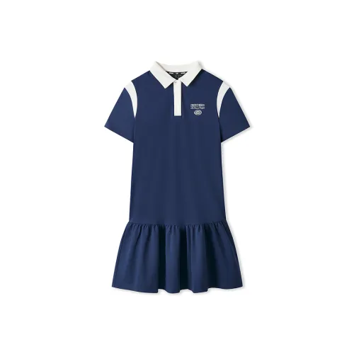 Skechers Sports Life Collection Short Sleeved Dresses Women's Marine Blue