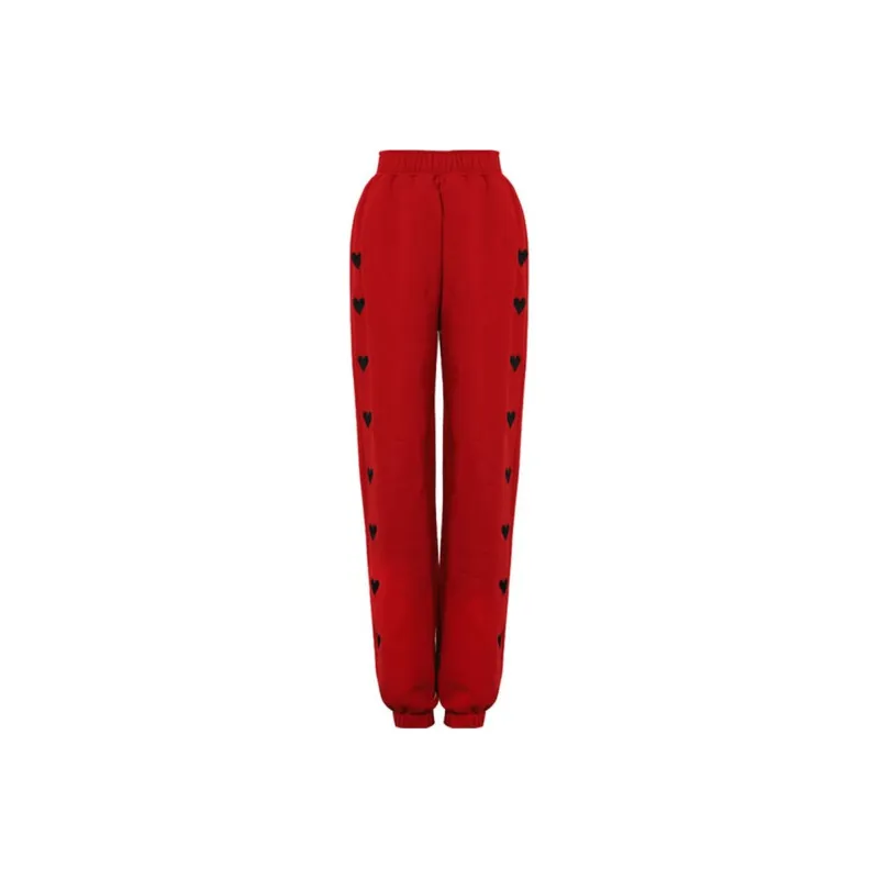 DPLAY Casual Pants Women's Christmas Red-0