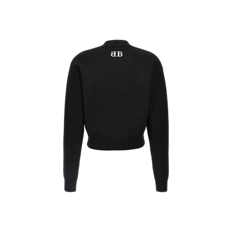 Balenciaga Bb Logo Knitted Jumper-1