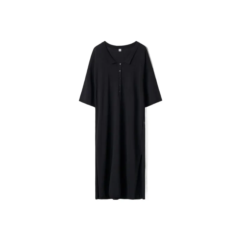 TOTEME Travel Capsule Collection Short-Sleeved Dresses Women's Black-0