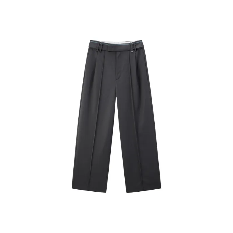PEACEBIRD Casual Pants Women's Magnetic Black-0