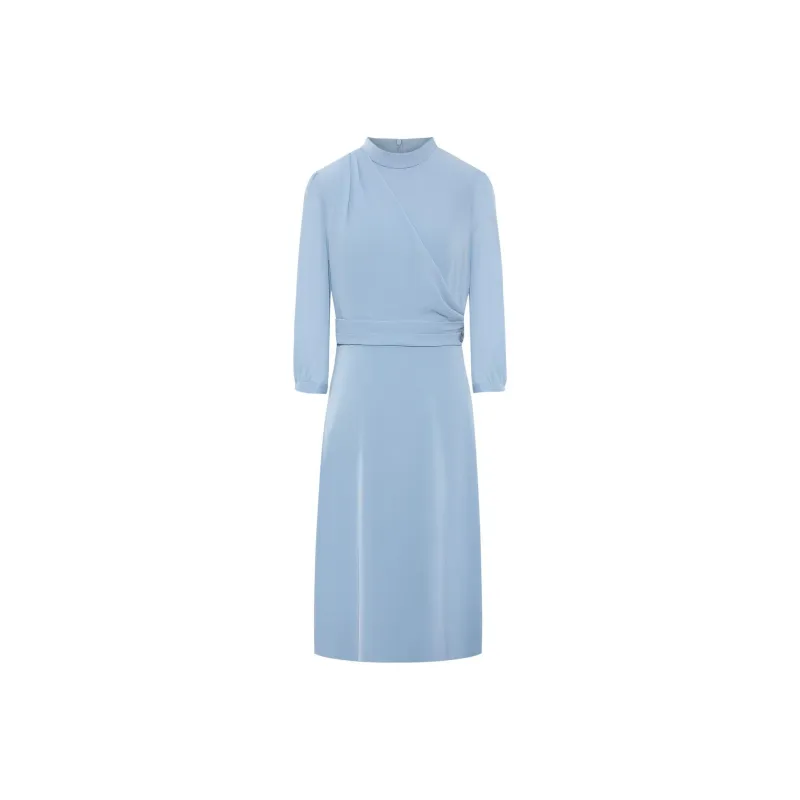 BBLLUUEE Long Sleeved Dress Women's Moonlight Blue-0