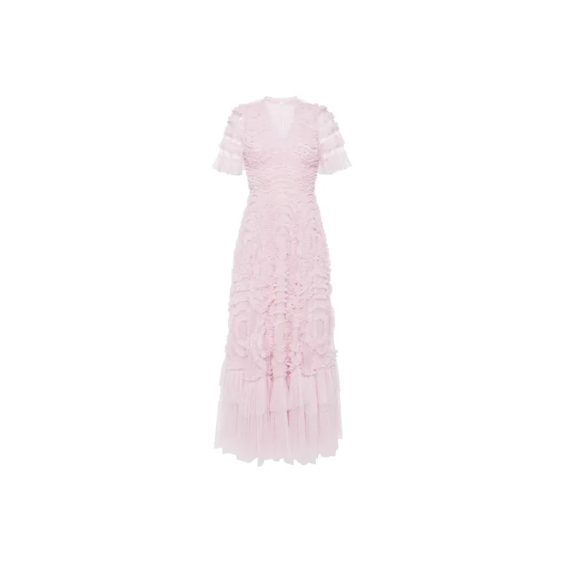 NEEDLE & THREAD Verity Ruffled Gown-0