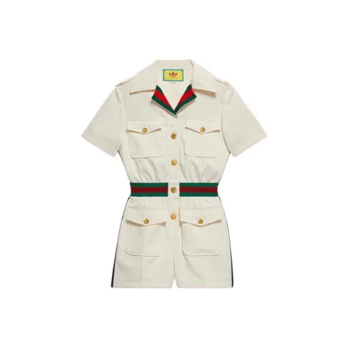 GUCCI X Adidas Short Jumpsuit White