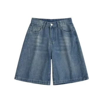 TONYBEAR Denim Shorts Unisex Blue
