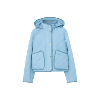 Burberry Puffer Jacket Women's Blue