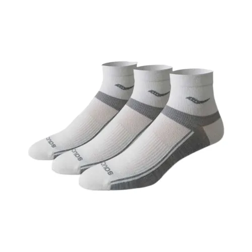 Saucony Inferno Ultralight Quarter Ankle ligeras Unisex 3 Pack Gray