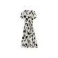 Apricot with Black Floral