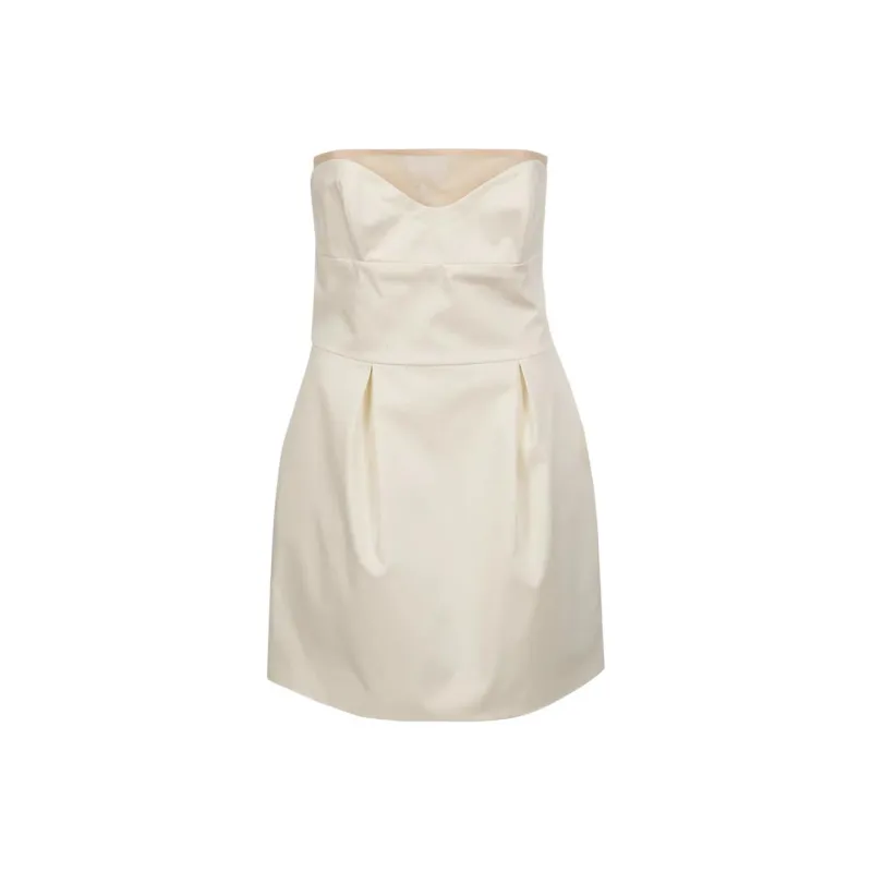 DSQUARED 2 Sleeveless Dresses Women's White-0