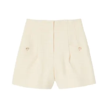 Sandro High-waisted Tweed Shorts