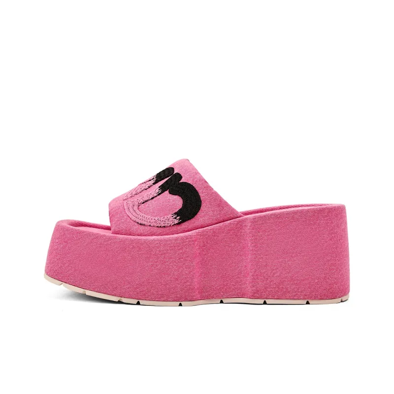KMD Rubber Sole Quiet Slide Slippers Women's-5